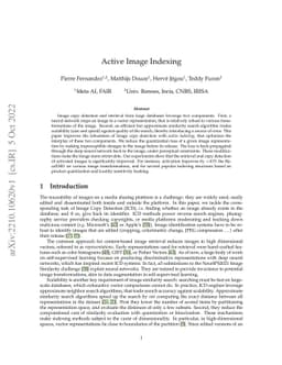 Active Image Indexing