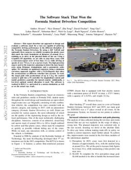 The Software Stack That Won the Formula Student Driverless Competition
