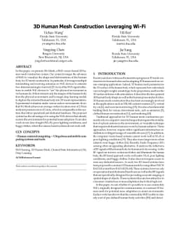 3D Human Mesh Construction Leveraging Wi-Fi