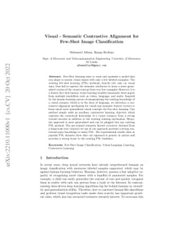 Visual-Semantic Contrastive Alignment for Few-Shot Image Classification