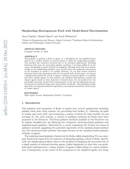 Shepherding Heterogeneous Flock with Model-Based Discrimination