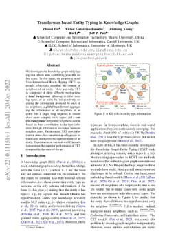 Transformer-based Entity Typing in Knowledge Graphs
