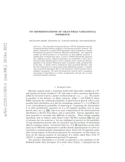 On Representations of Mean-Field Variational Inference