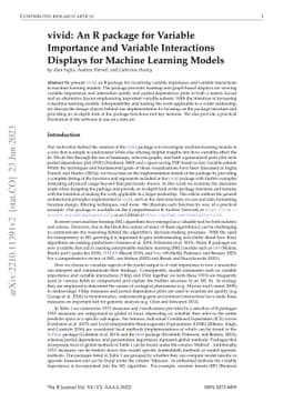vivid: An R package for Variable Importance and Variable Interactions
  Displays for Machine Learning Models