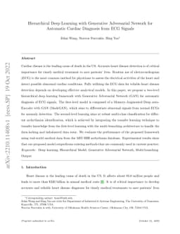 Hierarchical Deep Learning with Generative Adversarial Network for
  Automatic Cardiac Diagnosis from ECG Signals
