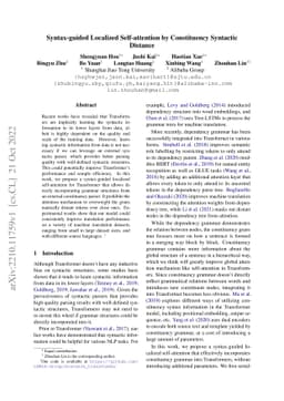 Syntax-guided Localized Self-attention by Constituency Syntactic
  Distance