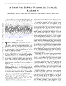 A Multi-Arm Robotic Platform for Scientific Exploration