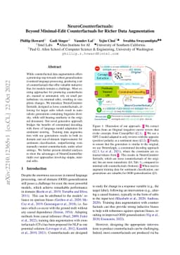 NeuroCounterfactuals: Beyond Minimal-Edit Counterfactuals for Richer
  Data Augmentation