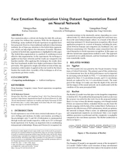 Face Emotion Recognization Using Dataset Augmentation Based on Neural
  Network