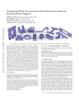 Computing Medial Axis Transform with Feature Preservation via Restricted
  Power Diagram