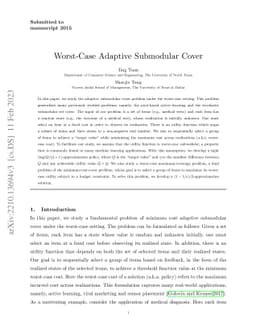 Worst-Case Adaptive Submodular Cover