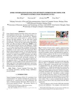 IFDID: Information Filter upon Diversity-Improved Decoding for
  Diversity-Faithfulness Tradeoff in NLG