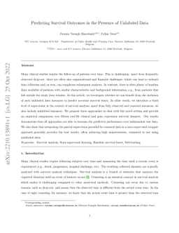 Predicting Survival Outcomes in the Presence of Unlabeled Data