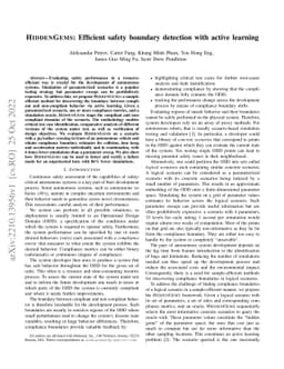 HiddenGems: Efficient safety boundary detection with active learning