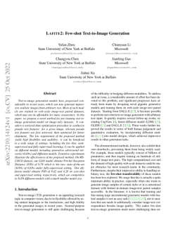 Lafite2: Few-shot Text-to-Image Generation