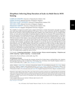 SleepMore: Inferring Sleep Duration at Scale via Multi-Device WiFi
  Sensing