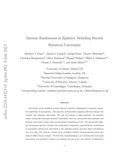 Intrinsic Randomness in Epidemic Modelling Beyond Statistical
  Uncertainty