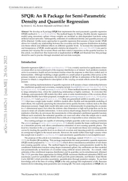 SPQR: An R Package for Semi-Parametric Density and Quantile Regression