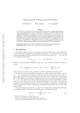 Nonparametric testing via partial sorting