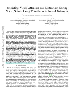 Predicting Visual Attention and Distraction During Visual Search Using
  Convolutional Neural Networks