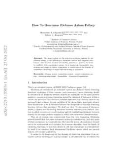 How To Overcome Richness Axiom Fallacy
