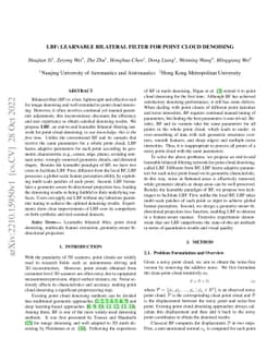 LBF:Learnable Bilateral Filter For Point Cloud Denoising