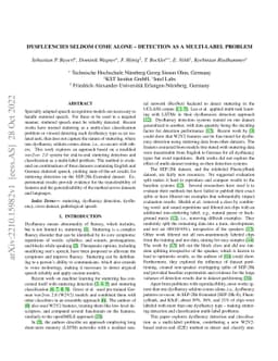 Dysfluencies Seldom Come Alone -- Detection as a Multi-Label Problem