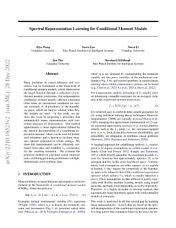 Spectral Representation Learning for Conditional Moment Models