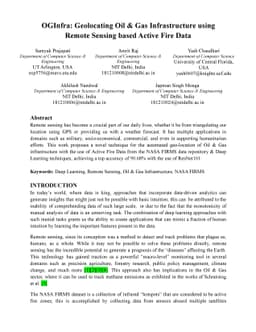 OGInfra: Geolocating Oil & Gas Infrastructure using Remote Sensing based
  Active Fire Data