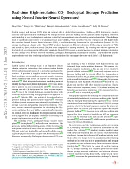 Real-time high-resolution CO$_2$ geological storage prediction using
  nested Fourier neural operators