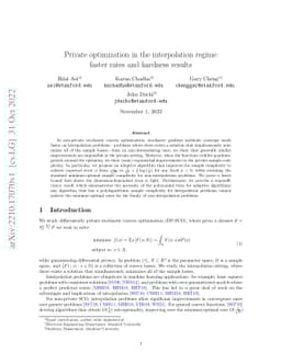 Private optimization in the interpolation regime: faster rates and
  hardness results