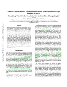 Towards Relation-centered Pooling and Convolution for Heterogeneous
  Graph Learning Networks