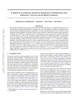 L-GreCo: Layerwise-Adaptive Gradient Compression for Efficient and
  Accurate Deep Learning
