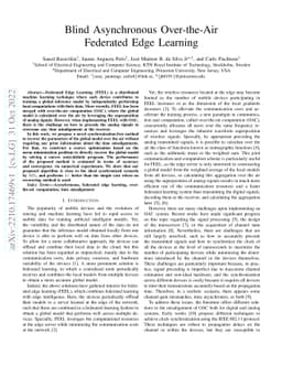 Blind Asynchronous Over-the-Air Federated Edge Learning