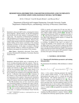Homodyned K-distribution: parameter estimation and uncertainty
  quantification using Bayesian neural networks