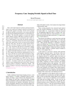 Frequency Cam: Imaging Periodic Signals in Real-Time
