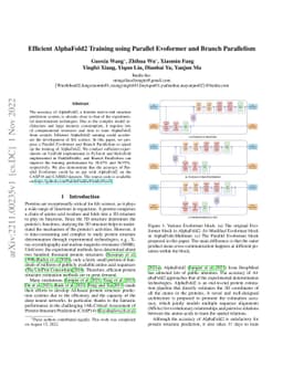 Efficient AlphaFold2 Training using Parallel Evoformer and Branch
  Parallelism