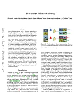 Oracle-guided Contrastive Clustering