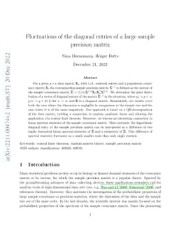 Fluctuations of the diagonal entries of a large sample precision matrix