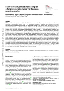 Farm-wide virtual load monitoring for offshore wind structures via
  Bayesian neural networks