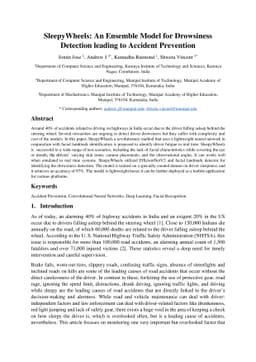 SleepyWheels: An Ensemble Model for Drowsiness Detection leading to
  Accident Prevention