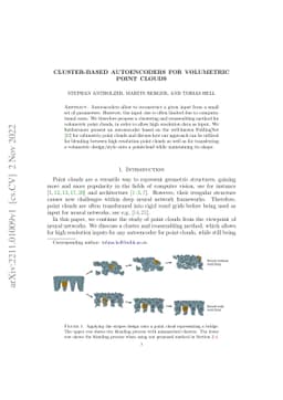 Cluster-Based Autoencoders for Volumetric Point Clouds