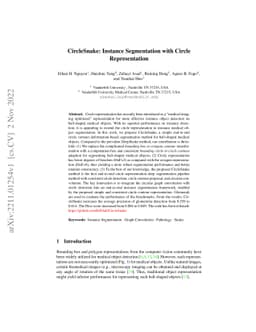 CircleSnake: Instance Segmentation with Circle Representation