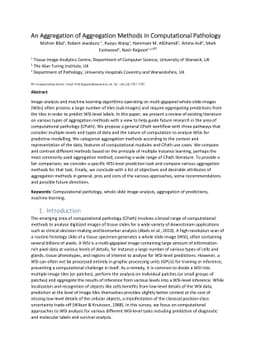 An Aggregation of Aggregation Methods in Computational Pathology