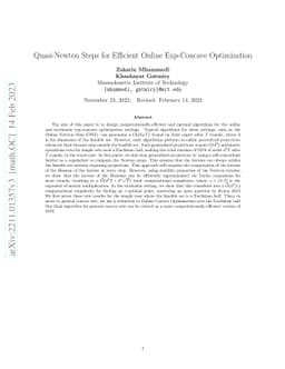 Quasi-Newton Steps for Efficient Online Exp-Concave Optimization