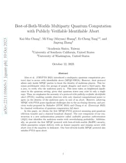 Best-of-Both-Worlds Multiparty Quantum Computation with Publicly
  Verifiable Identifiable Abort