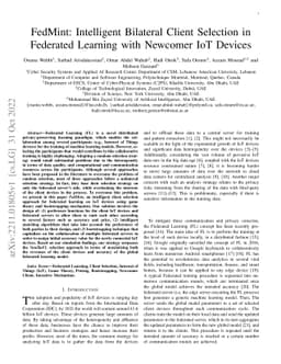FedMint: Intelligent Bilateral Client Selection in Federated Learning
  with Newcomer IoT Devices