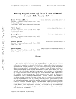 Liability regimes in the age of AI: a use-case driven analysis of the
  burden of proof