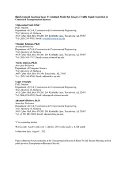 Reinforcement Learning based Cyberattack Model for Adaptive Traffic
  Signal Controller in Connected Transportation Systems