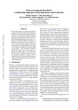 When to Laugh and How Hard? A Multimodal Approach to Detecting Humor and
  its Intensity